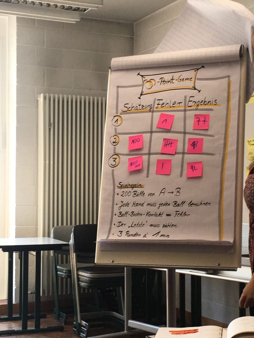 Protokoll zum eduScrum inkl. Übungseinheiten